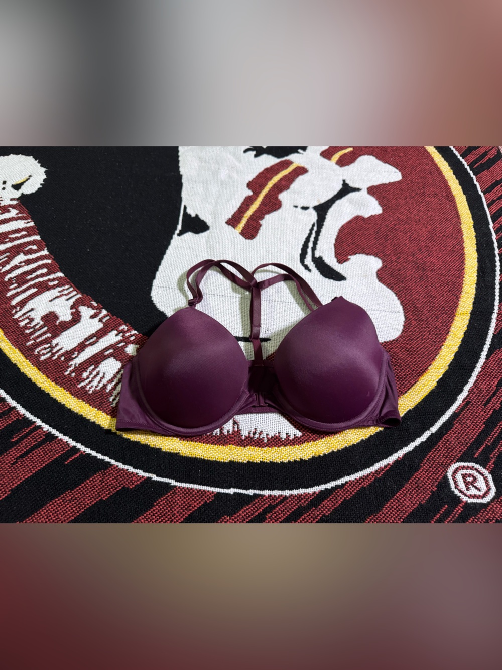 Victoria's Secret Plum Push-Up Bra in Deep Wine